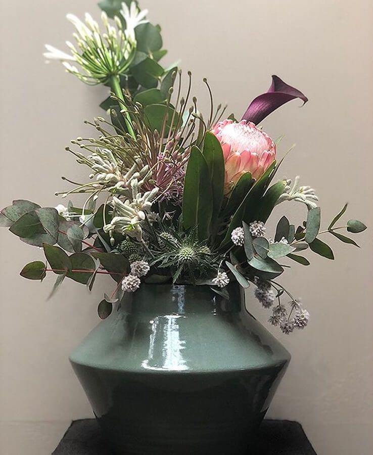 Bunte Blumen in einer Vase